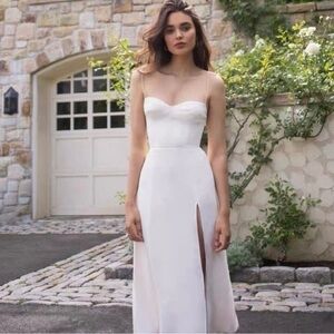 Reformation White Midi Dress